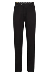bugatti Premium Chinohose 4220-16224 Flatfront Schwarz