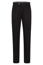 bugatti Premium Chinohose 4220-16224 Flatfront Schwarz
