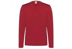 TAO Sweater Freizeitlongsleeve ECKY Rot/Dunkelrot