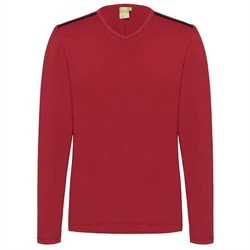 TAO Sweater Freizeitlongsleeve ECKY Rot/Dunkelrot