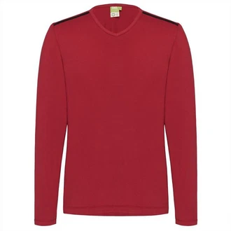 TAO Sweater Freizeitlongsleeve ECKY Rot/Dunkelrot
