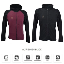 Trekkingjacke - Herren Merino WOLLJACKE KIVALLIQ mit Daumenloch
