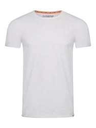 riverso T-Shirt Herren Basic Shirt RIVLenny Regular Fit Grau/Weiß/Creme
