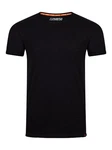 riverso T-Shirt Herren Basic Shirt RIVLenny Regular Fit Schwarz/Dunkelblau