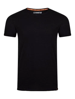 riverso T-Shirt Herren Basic Shirt RIVLenny Regular Fit Schwarz/Dunkelblau