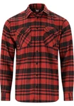 WHISTLER Fleeceshirt Flannel Rot/Braun/Dunkelrot
