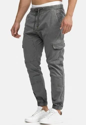 Indicode Cargohose Levy Hellgrau/Grau/Khaki/Dunkelgrau