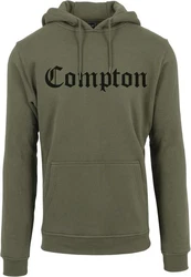 Mister Tee Hoodie Compton Hoody Dunkelgrün/Braun