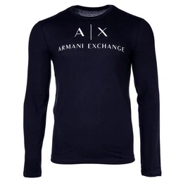 T-Shirt Herren Langarmshirt - Longsleeve, Rundhals, Logo, (Packung, 1er Pack)