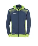 uhlsport Sweatjacke Goal Tec Kapuzenjacke Blau/Hellblau/Dunkelblau/Grün/Gelb