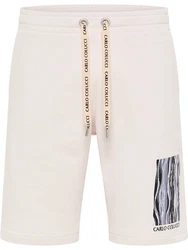 CARLO COLUCCI Shorts De Pasquale Creme/Dunkelblau/Weiß/Hellblau