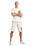 CARLO COLUCCI Shorts De Pasquale Creme/Dunkelblau/Weiß/Hellblau