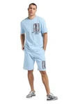 CARLO COLUCCI Shorts De Pasquale Hellblau/Blau