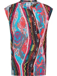 CARLO COLUCCI Tanktop DeLeo Lila/Mischfarben/Orange/Braun