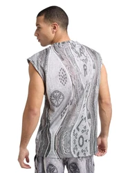 CARLO COLUCCI Tanktop DeLeo Silber/Grau/Hellgrau/Rot/Dunkelgrau