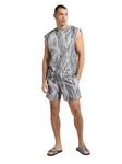 CARLO COLUCCI Tanktop DeLeo Silber/Grau/Hellgrau/Rot/Dunkelgrau