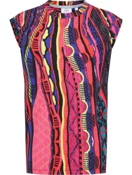 CARLO COLUCCI Tanktop DeLeo Mischfarben/Lila/Grün/Rosa/Beige