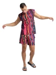 CARLO COLUCCI Tanktop DeLeo Mischfarben/Lila/Grün/Rosa/Beige