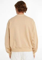 Tommy Jeans Sweatshirt TJM BOXY SIGNATURE CREW Khaki/Braun/Beige