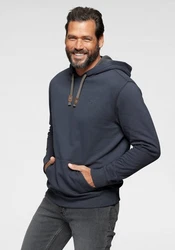 Man's World Kapuzensweatshirt Dunkelblau/Grau