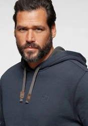 Man's World Kapuzensweatshirt Dunkelblau/Grau