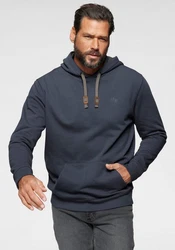 Man's World Kapuzensweatshirt Dunkelblau/Grau