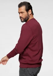 Man's World Sweatshirt Basic-Stil Rundhalsausschnitt Dunkelrot/Bordeaux/Rosa/Rot