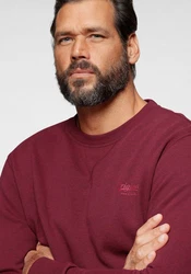 Man's World Sweatshirt Basic-Stil Rundhalsausschnitt Dunkelrot/Bordeaux/Rosa/Rot