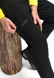 Maier Sports Funktionshose Norit Schwarz/Gelb/Dunkelgrau