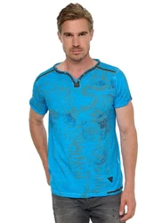 Rusty Neal T-Shirt Blau/Hellblau/Türkis