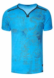 Rusty Neal T-Shirt Blau/Hellblau/Türkis