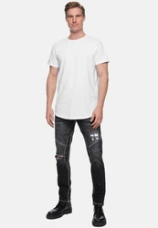 Rusty Neal Straight-Jeans NISHO Schwarz/Dunkelgrau/Grau
