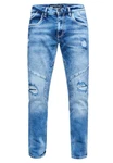 Rusty Neal Straight-Jeans NISHO Blau/Hellblau