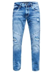 Rusty Neal Straight-Jeans NISHO Blau/Hellblau