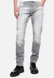 Rusty Neal Straight-Jeans NISHO Grau/Weiß/Hellgrau/Creme