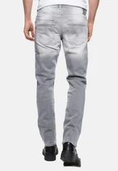 Rusty Neal Straight-Jeans NISHO Grau/Weiß/Hellgrau/Creme