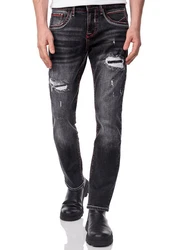 Rusty Neal Jeans ODAR Regular Fit Jeans-Hose (234) Schwarz/Grau/Dunkelgrau