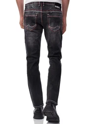 Rusty Neal Jeans ODAR Regular Fit Jeans-Hose (234) Schwarz/Grau/Dunkelgrau