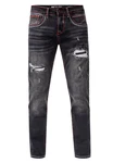 Rusty Neal Jeans ODAR Regular Fit Jeans-Hose (234) Schwarz/Grau/Dunkelgrau