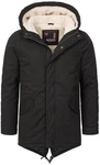 Alessandro Salvarini Winterjacke ASMauro Schwarz/Dunkelgrün/Khaki