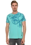 Rusty Neal T-Shirt mit Print Türkis/Grün/Blau