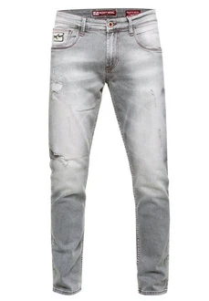 Rusty Neal Straight-Jeans TORI Grau/Hellgrau