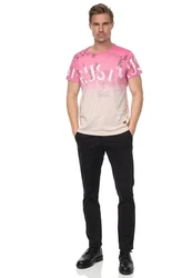 Rusty Neal T-Shirt mit Übergang Rosa