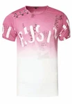 Rusty Neal T-Shirt mit Übergang Rosa