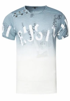 Rusty Neal T-Shirt mit Übergang Blau/Hellblau Rusty Neal T-Shirt mit Übergang Blau/Hellblau