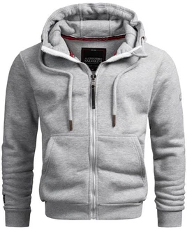 Alessandro Salvarini Sweatjacke ASBergamo Grau/Hellgrau