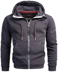 Alessandro Salvarini Sweatjacke ASBergamo Dunkelblau/Dunkelgrau/Grau