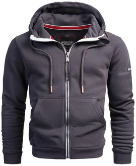 Alessandro Salvarini Sweatjacke ASBergamo Dunkelblau/Dunkelgrau/Grau