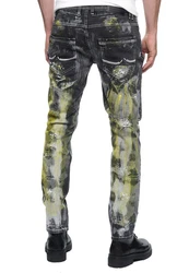 Rusty Neal Straight-Jeans MORI Neonfarben/Dunkelgrün/Grün