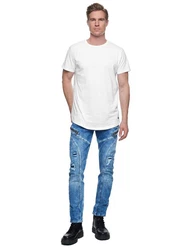 Rusty Neal Straight-Jeans MORI Blau/Hellblau